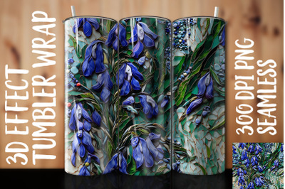 3D Bluebell Tumbler Wrap 2