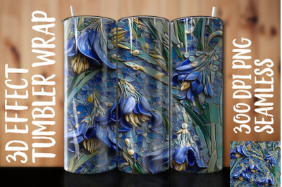 3D Bluebell Tumbler Wrap 3