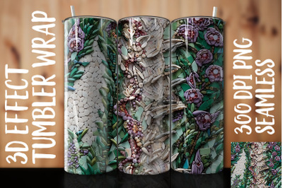 3D Foxglove Tumbler Wrap 3