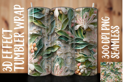 3D Honeysuckle Tumbler Wrap 3