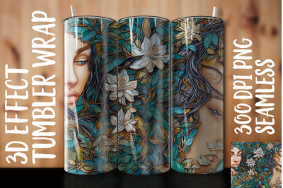 3D Jasmine Tumbler Wrap 3