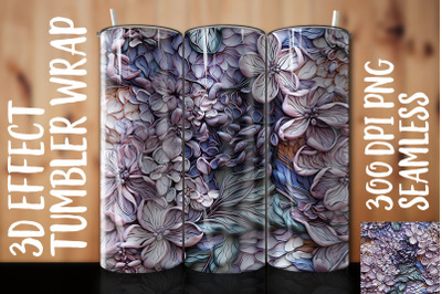 3D Lilac Tumbler Wrap 3