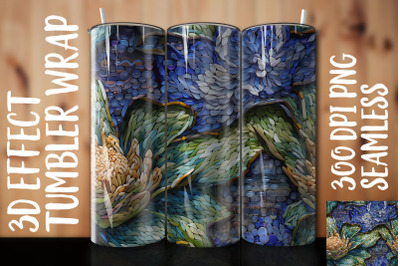 3D Lily Tumbler Wrap 3