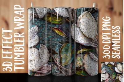 3D Magnolia Tumbler Wrap 3