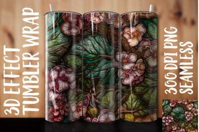 3D Primrose Tumbler Wrap 3