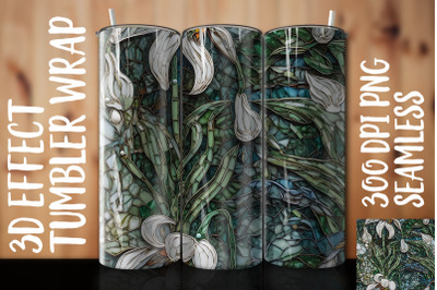 3D Snowdrop Tumbler Wrap 3