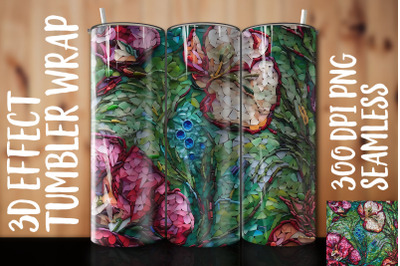 3D Sweet Pea Tumbler Wrap 3