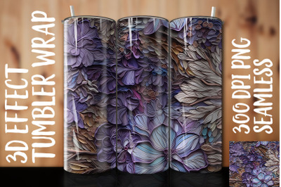 3D Violet Tumbler Wrap 3