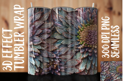 3D Aster Tumbler Wrap