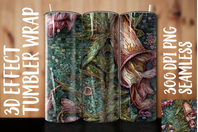 3D Foxglove Tumbler Wrap