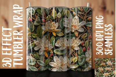 3D Honeysuckle Tumbler Wrap