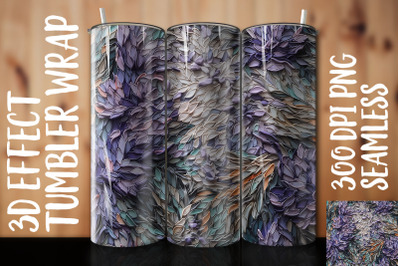 3D Lavender Tumbler Wrap