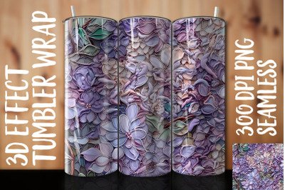 3D Lilac Tumbler Wrap