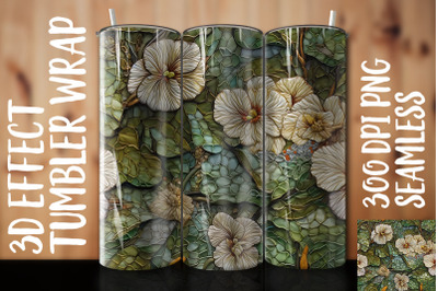 3D Primrose Tumbler Wrap