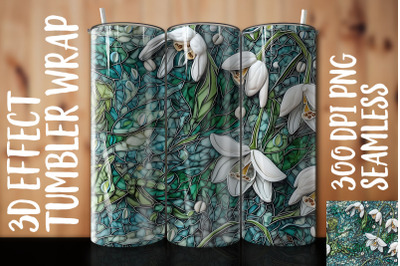 3D Snowdrop Tumbler Wrap