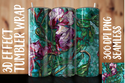 3D Sweet Pea Tumbler Wrap