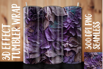 3D Violet Tumbler Wrap