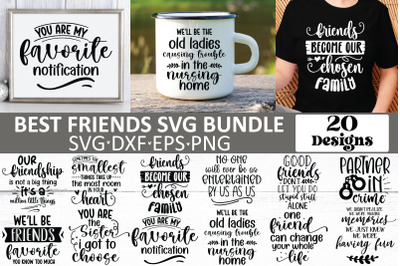 Best Friends SVG Bundle, Friendship SVG Bundle, Best Friend Quotes SVG