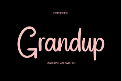 Grandup font