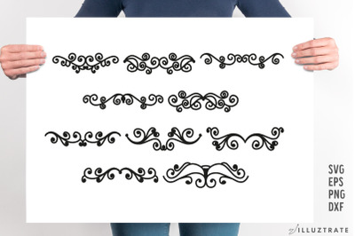 Text Divider SVG Cut File | Flourish SVG | Border File