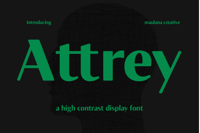 Attrey Contrast Sans Display Font