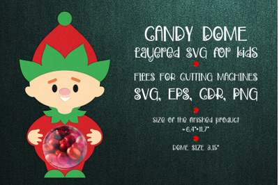 Christmas Elf | Candy Dome Template