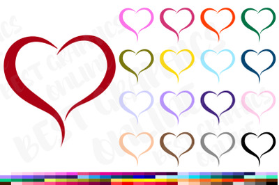 Heart clipart, Valentines day heart clipart graphics