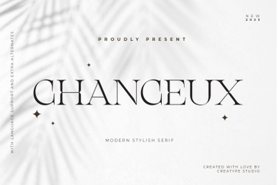 Chanceux Modern Stylish Serif