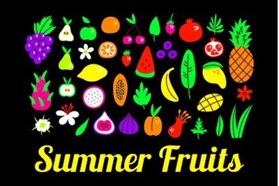 Summer Fruits Clipart