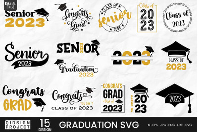 Graduation SVG Bundle | 15 Variations