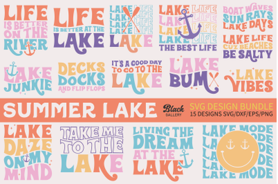 Summer Lake SVG Design Bundle
