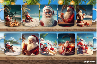 Christmas in July Mug Wraps | 11 oz | Sublimation