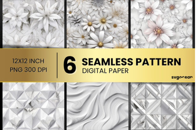 Marble Digital Paper Bundle | Seamless Pattern