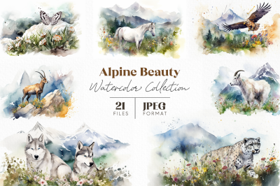 Alpine Beauty Watercolor Collection