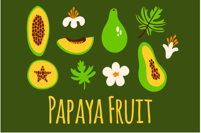 Papaya Fruit Clipart