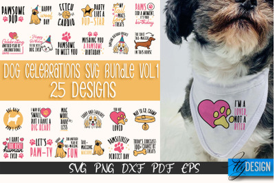 Dog Celebrations SVG Design | Dog SVG Quotes | Dog Celebration SVG v.1