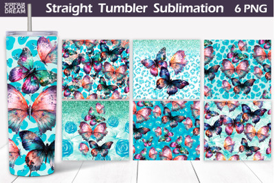 Butterfly Tumbler Wrap | Watercolor Butterflies Tumbler&nbsp;
