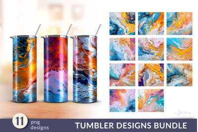 3D Paint Splatter Sublimation Tumbler Wrap Bundle