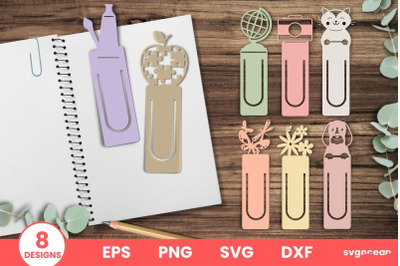 Bookmark SVG Bundle | Papercut | Cute Bookmark