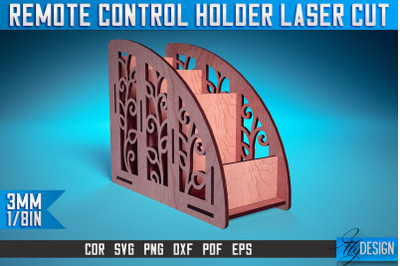 Remote Control Holder Laser Cut SVG | Home Design Laser Cut SVG Design