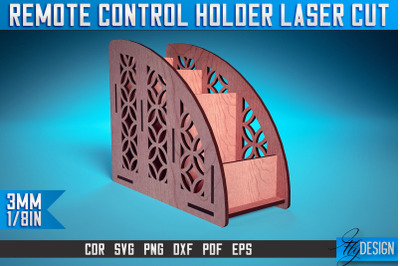 Remote Control Holder Laser Cut SVG | Home Design Laser Cut SVG Design