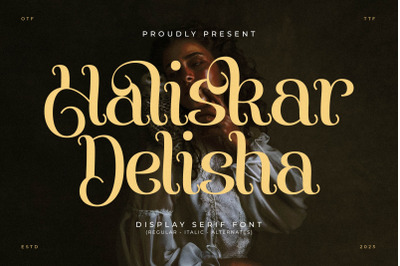 Haliskar Delisha Typeface