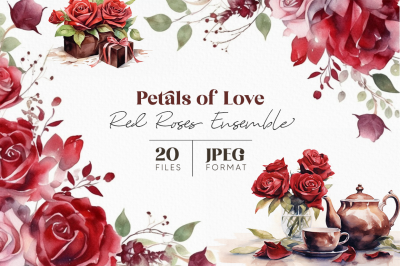 Petals of Love Real Roses Ensemble