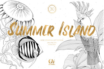 Summer Island Illustrations