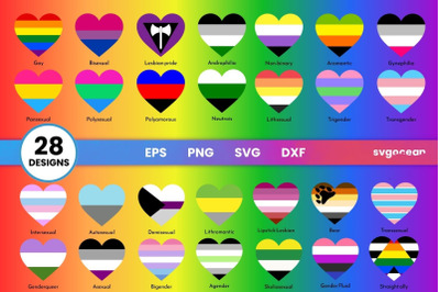 Queer Flags SVG Bundle