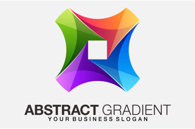 Bright and Stylish Gradient abstract loop Logo