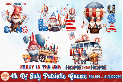 4th Of July Patriotic Gnome Bundle