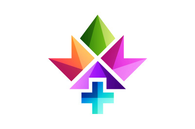 Mapple health logo in gradient color style