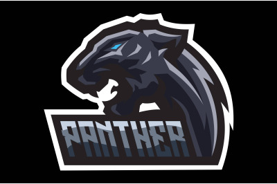 Angry panther logo abstract vector template