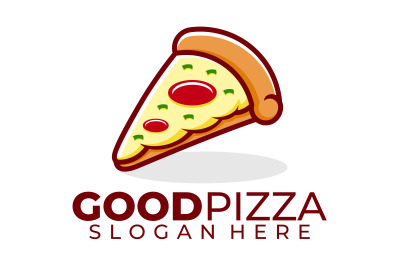 Pizza Slice or good pizza logo vector template